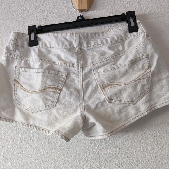White/Ice blue jean shorts - Picture 2 of 6